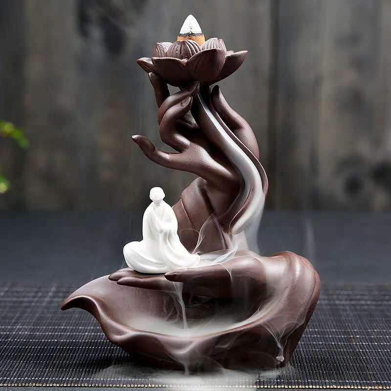 Backflow incense burner Hand