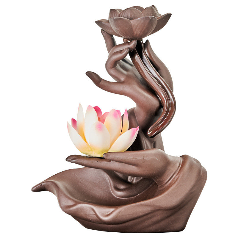 Backflow incense burner Hand