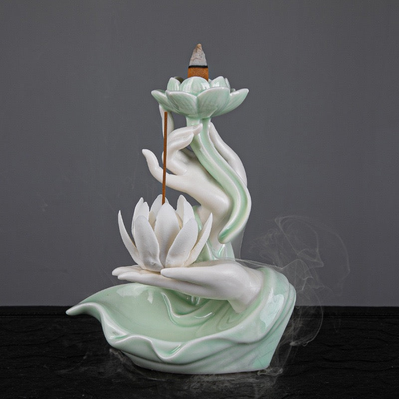 Backflow incense burner Hand