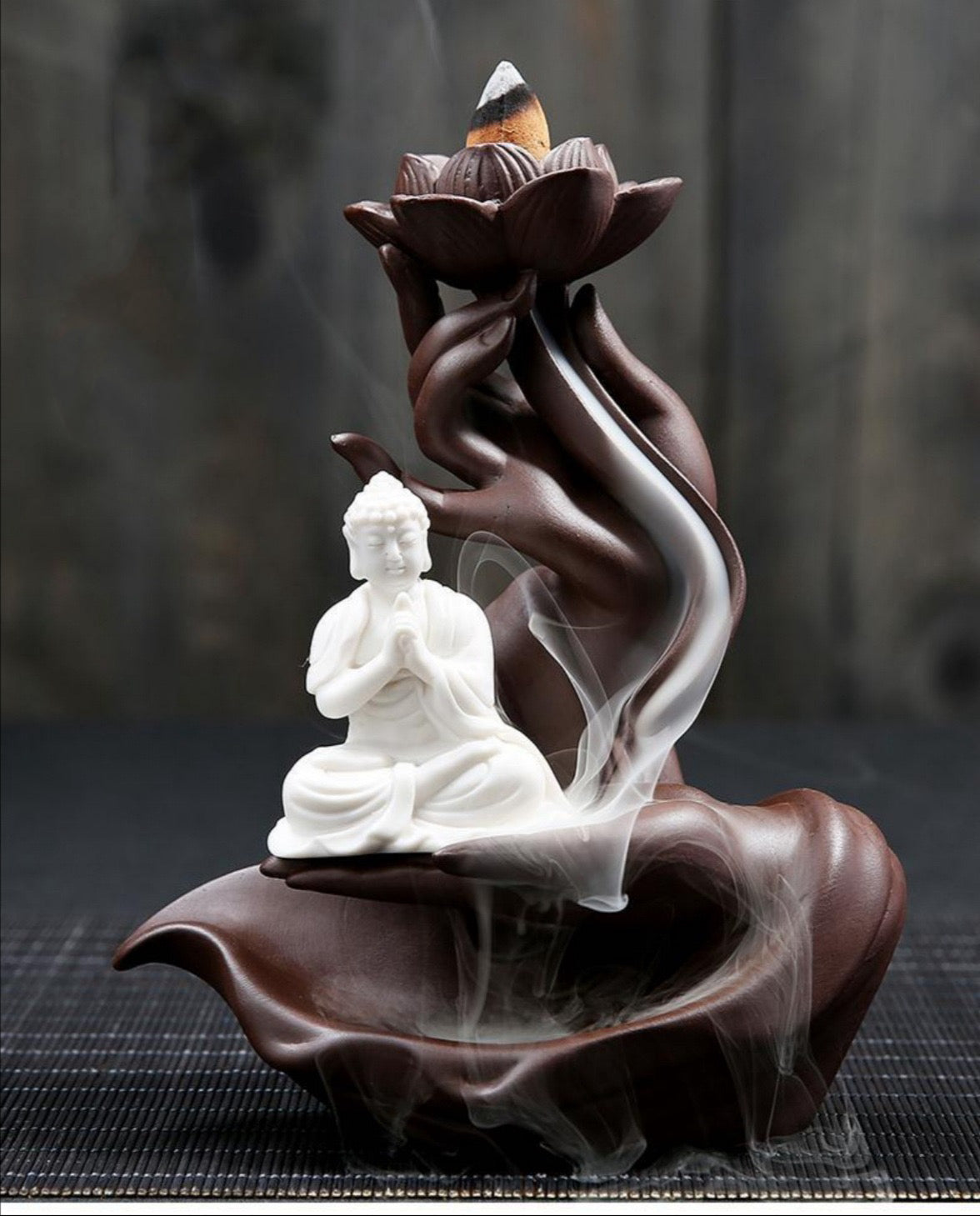 Backflow incense burner Hand